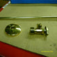 POLISHED BRASS TOILET INSTALLATION KIT INLET: 1/2" COMPRESSION, OUTLET: 3/8" COMPRESSION ANGLE STOP VALVE