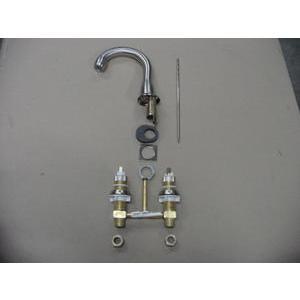 WIDESPREAD LAVATORY FAUCET WITHOUT HANDLES