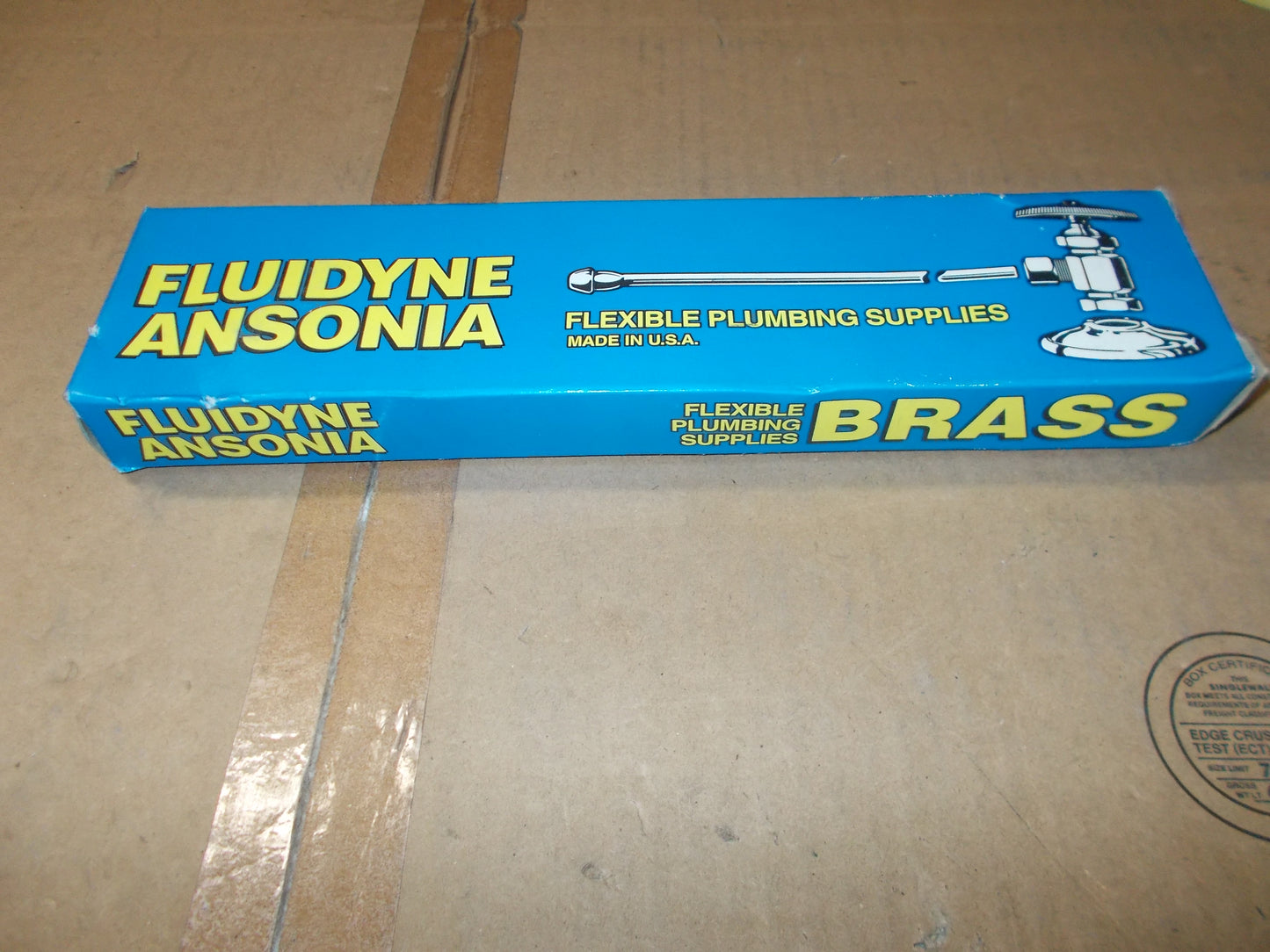 POLISHED BRASS TOILET INSTALLATION KIT INLET: 1/2" COMPRESSION, OUTLET: 3/8" COMPRESSION ANGLE STOP VALVE