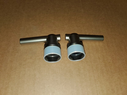 "ATRIO" LEVER HANDLES PAIR (SATIN NICKEL)