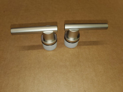 "ATRIO" LEVER HANDLES PAIR (SATIN NICKEL)