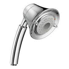 "FLOWISE" CHROME TRANSITIONAL WATER-SAVING 3-FUNCTION HAND SHOWER,