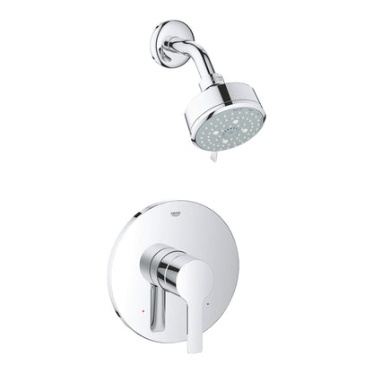 "LINEARE NEW" CHROME PRESSURE BALANCE VALVE SHOWER COMBO, TRIM ONLY