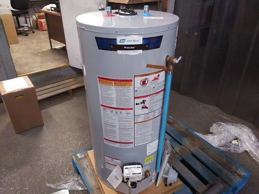 40 GALLON "JOHN WOOD PROLINE"COMMERCIAL GRADE ATMOSPHERIC VENT NATURAL GAS WATER HEATER, 120/60/1