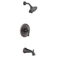 ESTATE 2.5 GPM TUB AND SHOWER TRIM KIT WITH 3 FUNCTION SHOWER HEAD, LEGACY BRONZE: