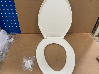 ELONGATED TOILET SEAT WITH LID, BONE