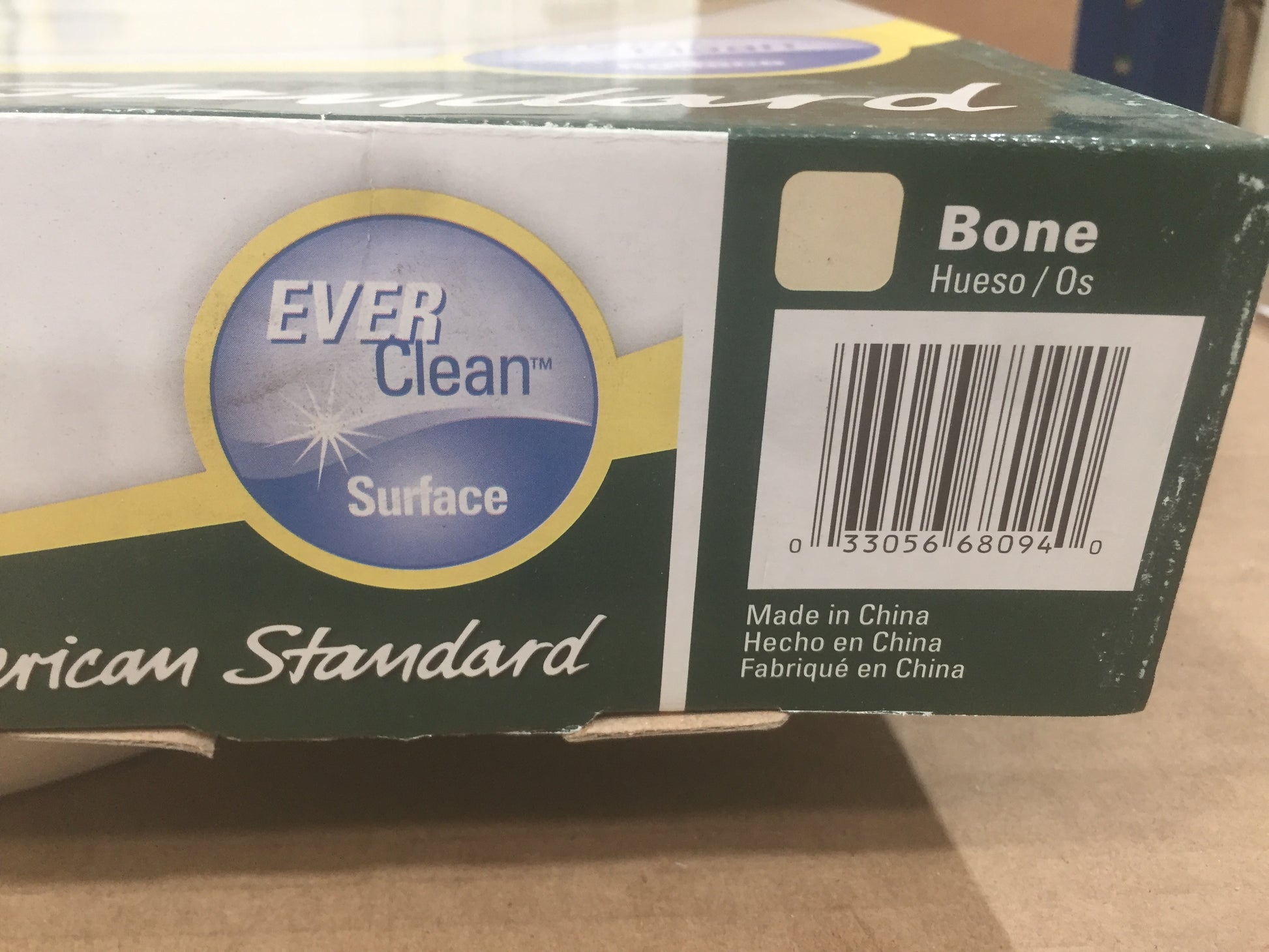 EVERCLEAN BONE PLASTIC ELONGATED CLOSED FRONT WITH COVER