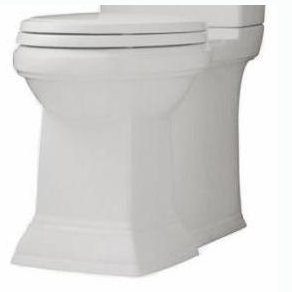 TOWN SQUARE ELONGATED TOILET BOWL ONLY W/SEAT, WHITE