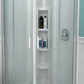 AXIS CORNER CURVED SHOWER DOOR ONLY, SILVER