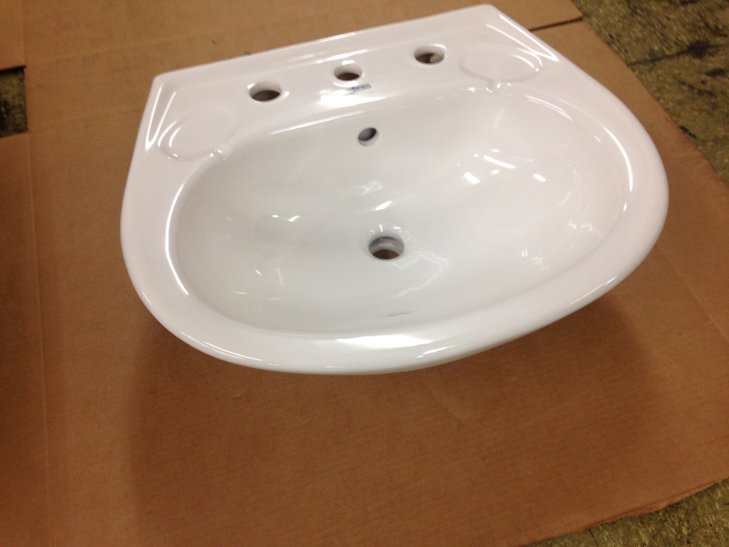 FIESTA PEDESTAL SINK, COLOR:WHITE