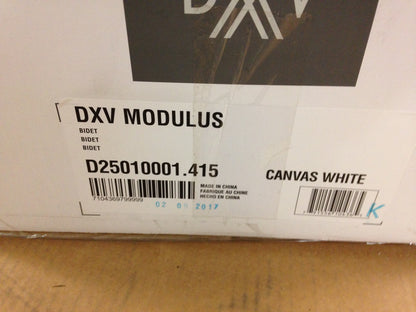 DVX MODULUS WALL MOUNTED BIDET, CANVAS WHITE