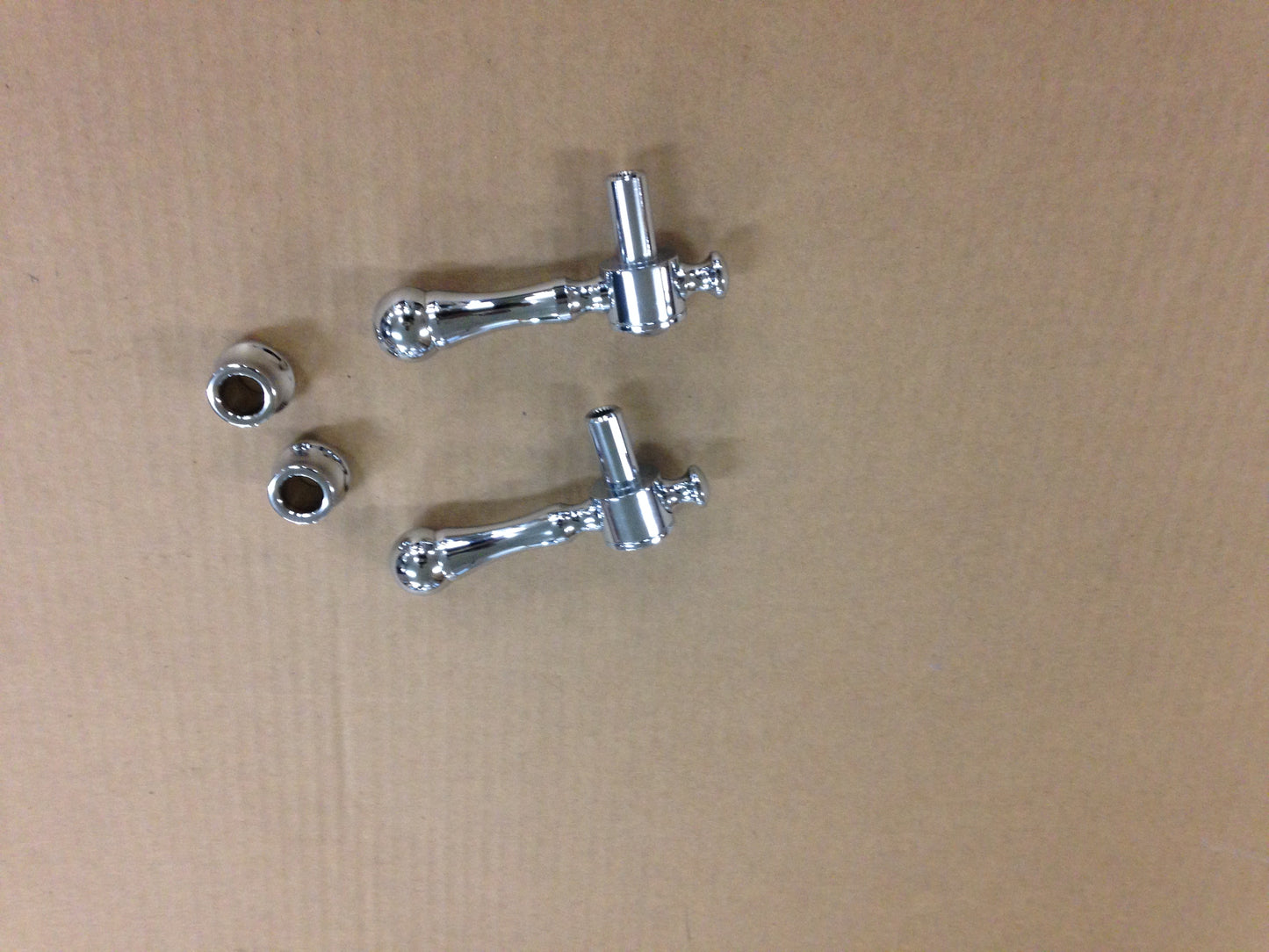 "BRIDGEFORD" LEVER HANDLES, STARLIGHT CHROME