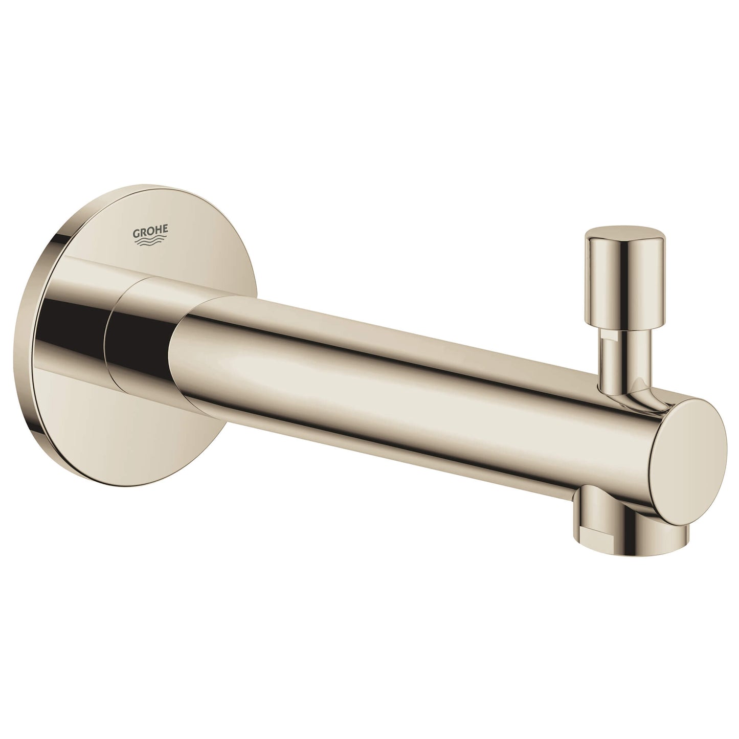 "CONCETTO" DIVERTER TUB SPOUT, POLISHED NICKEL