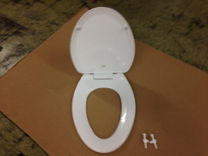 "CADET" SLOW-CLOSE ELONGATED TOILET SEAT, WHITE