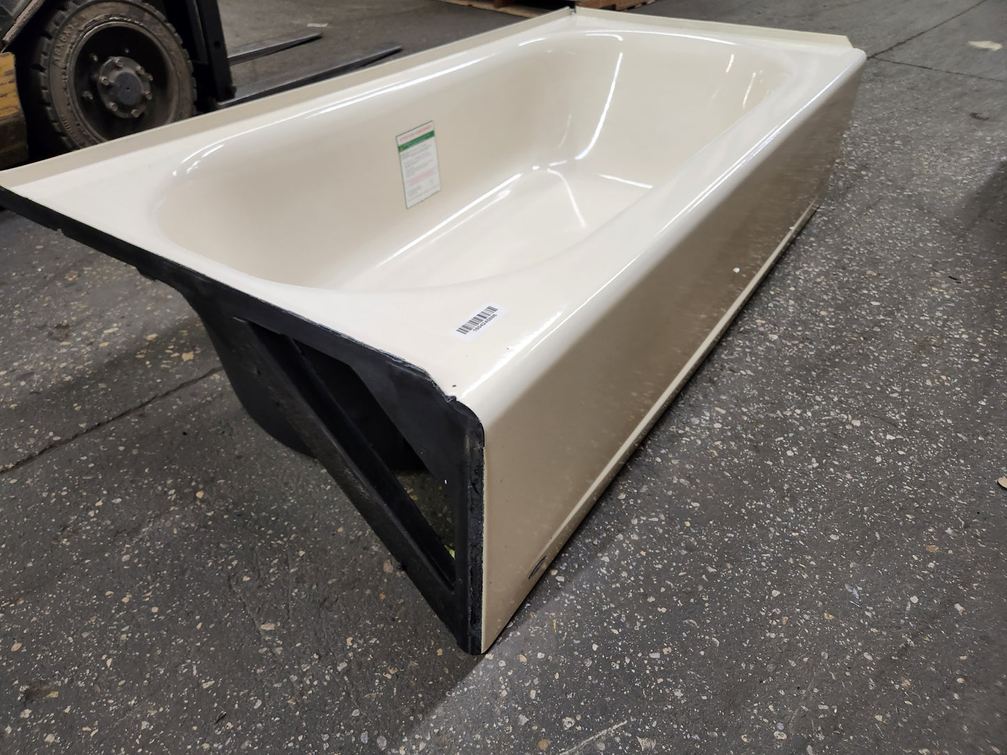 PRINCETON 60" X 30" SOAKER ALCOVE BATHTUB WITH LEFT DRAIN IN BONE