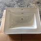 27" TRADITIONAL CONSOLE SINK TOP, SINGLE HOLE, WHITE