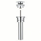 GROHE 65818000 STARLIGHT CHROME ONE-TOUCH POP-UP DRAIN (NO OVERFLOW)