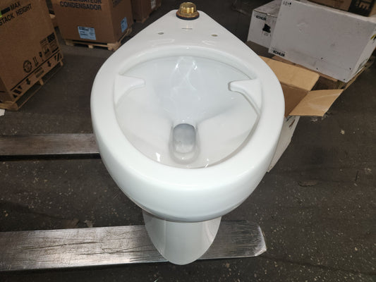 WELLCOMME ULTRA ELONGATED TOILET BOWL ONLY WITH BEDPAN LUGS AND ANTIMICROBIAL FINISH LESS SEAT