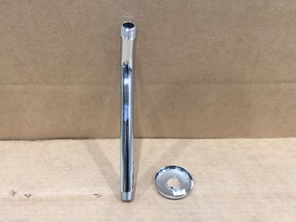 Extended Length 9-inch Modern Showerarm in Chrome, for Wall Mount Showerhead