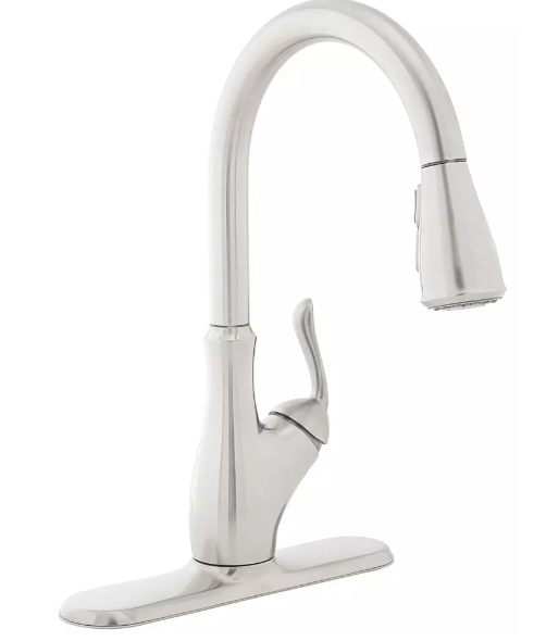 ROYSTONE SERIES SINGLE HANDLE PULL OUT KITCHEN FAUCET IN BRUSHED NICKEL