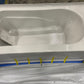DOSSI 32 60" X 32" ALCOVE LEFT-HAND DRAIN BATHTUB IN WHITE