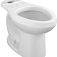 "COLONY" RIGHT HEIGHT ELONGATED TOILET BOWL ONLY; WHITE, 1.28-1.6 GPF