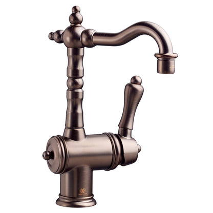 VICTORIAN SINGLE HANDLE BAR FAUCET WITH LEVER HANDLE IN CARBON BRONZE