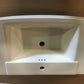 30" FIRECLAY PEDESTAL BATHROOM SINK WITH SINGLE FAUCET HOLE AND OVERFLOW-LESS PEDESTAL