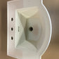 24" X 20" RECTANGULAR PEDESTAL BATHROOM SINK IN LINEN-LESS PEDSTAL