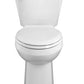 "COLONY" RIGHT HEIGHT TWO PIECE ELONGATED TOILET BOWL WITH TANK; WHITE, 1.28-1.6 GPF **LESS SEAT**