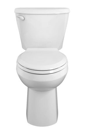 "COLONY" RIGHT HEIGHT TWO PIECE ELONGATED TOILET BOWL WITH TANK; WHITE, 1.28-1.6 GPF **LESS SEAT**