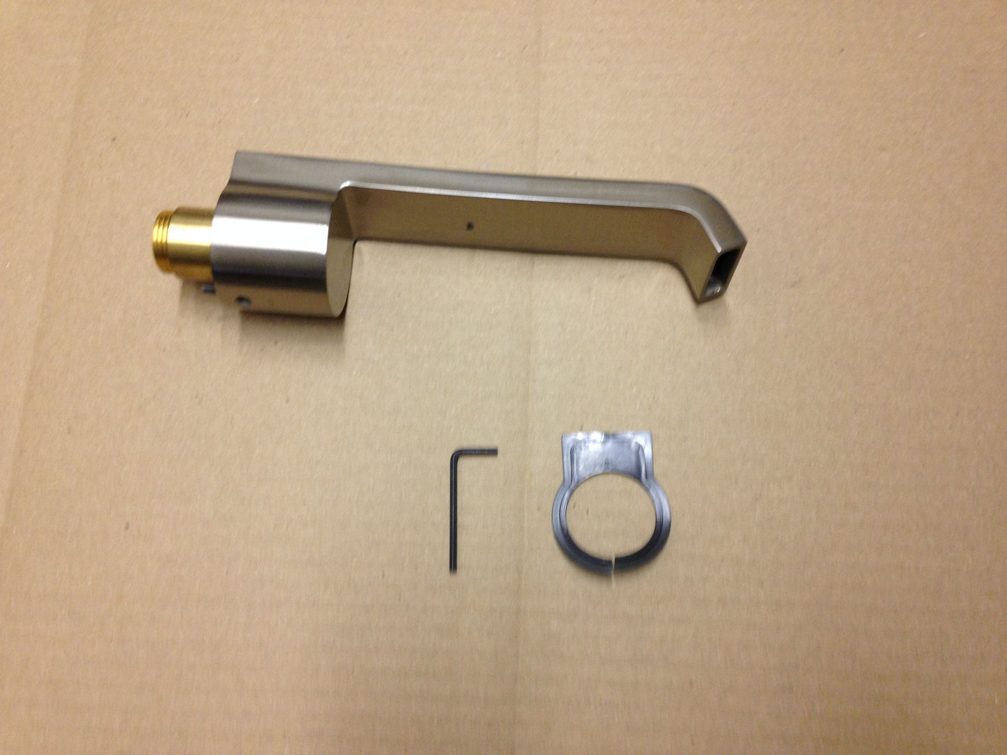 "REM" WALL TUB SPOUT, BRUSHED NICKEL