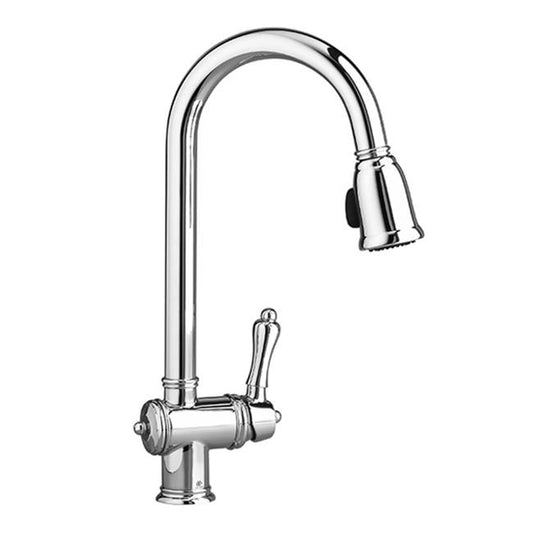 "VICTORIAN" SINGLE LEVER PULL DOWN KITCHEN FAUCET, ULTRA STEEL