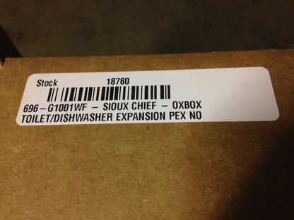 OXBOX TOILET/DISHWASHER OUTLET BOX, 1/2" INLET
