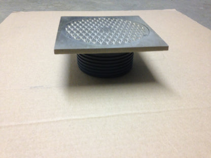 SIOUX CHIEF 834-4DHNQ ADJUSTABLE DRAIN CLEANOUT COVER, 3 1/2" IN CLEANOUT, 15,000 LB, 6 5/8" IN DIA.COVER, DUCTILE IRON 215918