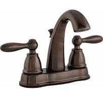 TWO HANDLE CENTERSET BATHROOOM SINK FAUCET IN OIL RUBBBED BRONZE