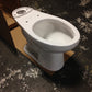2 PIECE HIGH EFFICIENCY TOILET WITH ELONGATED CHAIR HEIGHT BOWL, WHITE