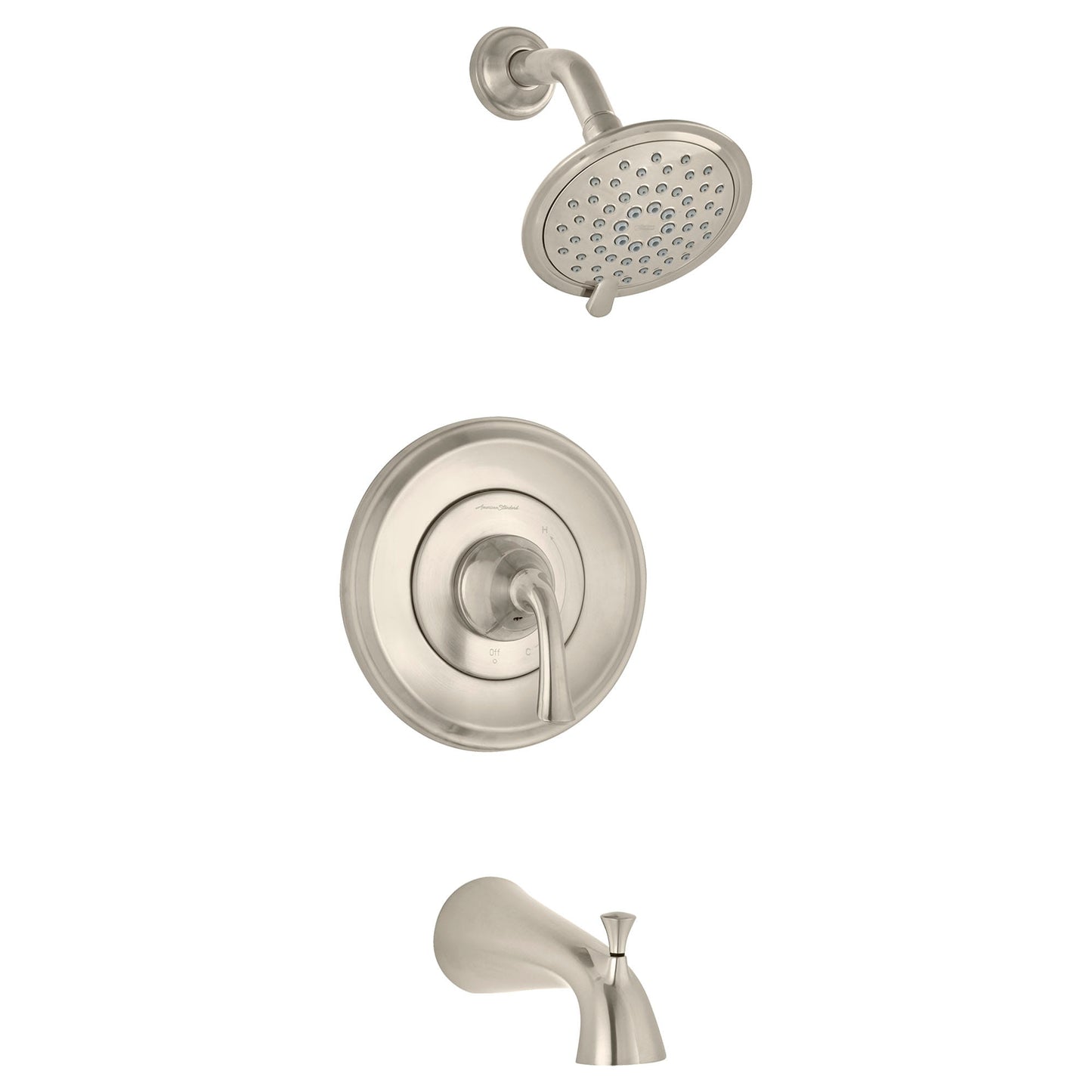 Patience Pressure Balance Bath/Shower Trim Kit, 2.5GPM, Brushed Nickel