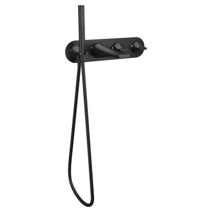 Dxv Modulus Wall Mount Tub Filler- Matte Black