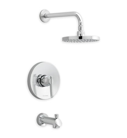 Green Tea" Chrome Pressure Balance Bath And Shower Trim Kit/Less Valve