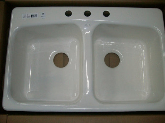 BROOKFIELD 33 X 22 IN. SELF RIMMING SINK 3-HOLE